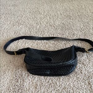 Amazon Black Woven Crossbody Bag